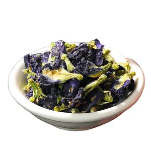 الأكثر مبيعًا أعشاب مجففة على شكل فراشة زهرة البازلاء من تايلاند الشاي الأزرق