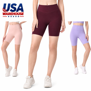 Leggings Cortos de Yoga para Mujer, con Bolsillo Interno, para Ciclismo, Entrenamiento Integral, Cintura Media Elástica, Envío desde Almacén en EE. UU. - Product Image 1