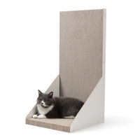 Griffoir vertical réversible écologique pour chat, idéal pour étirer et griffer