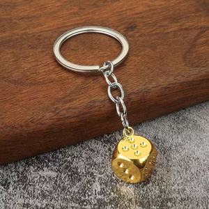 Porte-clés mousqueton Lucky <span class=keywords><strong>Punk</strong></span> Dice & Mahjong, style vintage, en alliage de zinc, personnalisé, style dessin animé - Product Image 3