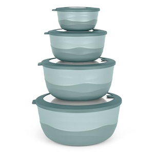 Contenants de stockage alimentaire pliables avec couvercles, contenants de préparation de repas en silicone, boîtes à lunch sans BPA, ensemble de boîtes à lunch réutilisables - Product Image 1