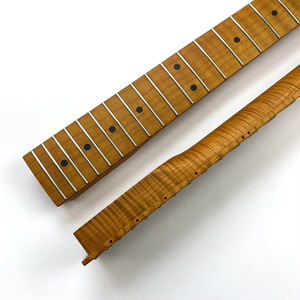 Guitarra TL de 25.5" con acabado Nitro personalizado, mástil de arce flameado tostado y diapasón de arce - Product Image 6