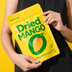 사용자 정의 인쇄 재사용 지퍼락 스탠드 업 파우치 파인애플 복숭아 망고 동결 말린 과일 포장 마일라 백 - Product Image 1