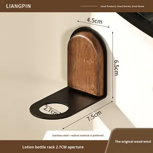 Dispenser di Sapone da Parete in Acciaio Inox, Adesivo Senza Foratura per Bagno e Cucina, per Flaconi di Disinfettante Mani e <span class=keywords><strong>Shampoo</strong></span> - Product Image 6