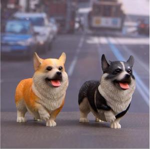 ร้อนขายสามพี่น้อง Corgi สุนัขมินิตุ๊กตาตกแต่งรถบทความการ์ตูนงานฝีมือของเล่น - Product Image 5