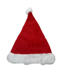 Cappello denso a strato singolo con un bordo comune cappelli di natale di vendita caldi regali di natale cappelli di natale