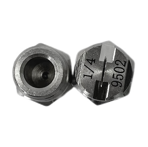 Новый 1/2 "1/4" 1/8 "против засорения из нержавеющей стали V-образный водоструйный плоский вентилятор насадка промышленное сопло пылеулавливающий распылитель - Product Image 4