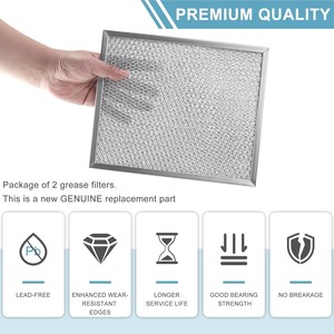 <b>Range</b> Hood Filter S97006931 Aluminum Mesh Oil Stain Filter for Broan Nutone - Product Image 4