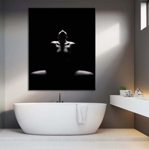 Sexy ragazza calda donna nuda corpo tela Poster <span class=keywords><strong>di</strong></span> arte moderna sensuale modello <span class=keywords><strong>di</strong></span> immagine nudità pittura murale stampa decorazione bagno - Product Image 3