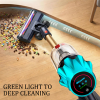 Aspirateur sans fil portatif haute efficacité Eu Stocks 650W 55kpa avec batterie amovible offrant jusqu'à 55 minutes d'autonomie