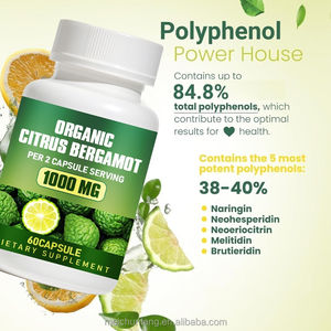 Hoogpolifenolische biologische citrusbergamot supplement 1000mg citrusbergamot extract voor hart- en cholesterolgezondheid bergamot capsule - Product Image 2