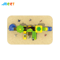 Glissade en plastique MT-LY003 pour enfants, équipement de jeu pour parc d'attractions extérieur ou intérieur, maternelle, aire de jeux