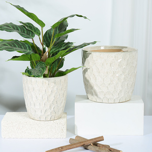 Garden Supplies Plant Pots Garden Ceramic Orchid Pots with Holes Self Drainage Planter Small the Lazy Flower Pot
