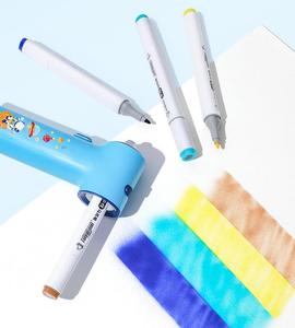 Electric Spray Paint <strong>Pen</strong> for Kids Painting with 24 Colors Markers <strong>Pens</strong> Type C Chargeable <strong>Watercolour</strong> Magic Blow Airbrush <strong>Pen</strong> Se - Product Image 4