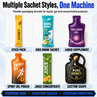 Mesin Pengemas Sachet Cair Kustom untuk Madu, Saus Ketchup, Sirup dengan Pengisian 1-100 mL dan Berbagai Format Sachet