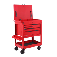 Chariot à outils robuste DM avec roues, coffre à outils à 5 tiroirs, logo personnalisé, grande capacité