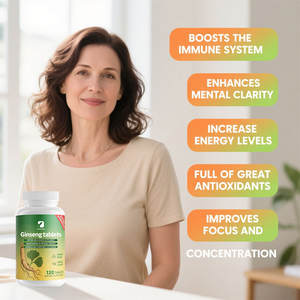 120 comprimés de Ginseng sauvage naturel Senior Ginseng Suppléments nutritionnels à base de plantes pour adultes Pilules Forme posologique - Product Image 2