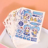 Kit de papeterie personnalisé rouleau de ruban adhésif Washi journal intime carnet de notes coffret cadeau autocollant dessin animé Kawaii ensemble de papeterie
