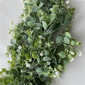 F-1615 Discount Supplies 200 CM Plastic Eucalyptus Wreath Artificial <strong>Silver</strong> Dollar Eucalyptus <strong>Garland</strong> for Sale - Product Image 4