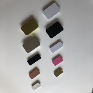 Rỗng hình chữ nhật nhỏ màu hồng trắng đen bạc hà/mỹ phẩm/rắn Nước hoa/Lip Balm trượt Top kim loại tin trường hợp/hộp/<span class=keywords><strong>container</strong></span> - Product Image 5