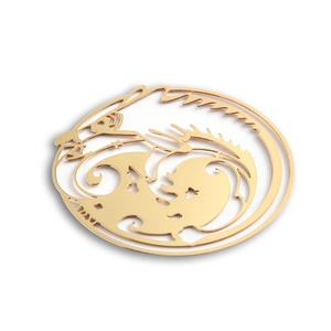 ของขวัญส่งเสริมการขาย ที่คั่นหนังสือ 3 มิติ ของที่ระลึก ลายแบบกำหนดเอง สีทอง ทำจากทองเหลือง - Product Image 2