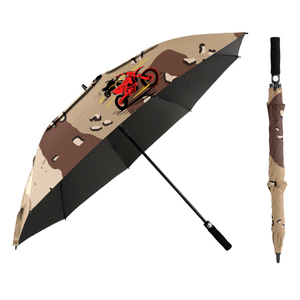 Parapluie droit à impression complète avec matériau pongé au design vibrant Diamètre ouvert de 130cm pour les vacances dans les centres de villégiature et les cadeaux d'affaires - Product Image 1