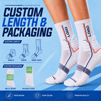 Chaussettes de sport respirantes unisexes, chaussettes de course athlétiques personnalisées, chaussettes de basket-ball, chaussettes de tennis athlétiques tricotées, logo personnalisé