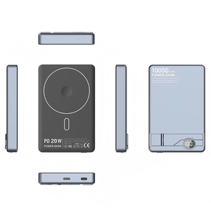 Banque d'Alimentation Magnétique Sans Fil <span class=keywords><strong>3</strong></span>-en-1 5000mAh 10000mAh Sûre, Chargeur Portable avec Câble USB-C, Batterie Externe à Charge Rapide PD 20W - Product Image 5