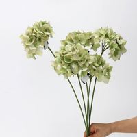 Décorations de centre de table de mariage artificielles de haute qualité LO-66, arrangement de fleurs d'hortensia en soie bleue faites à la main pour Halloween
