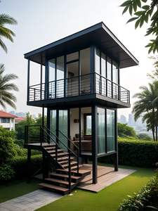 Solution de conteneur de bureau d'hôtel robuste et détachable, déploiement rapide, maison de conteneur moderne - Product Image 4