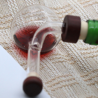 Verseur de vin rouge transparent haut de gamme en verre fait main, carafe décanteuse personnalisée, cadeaux, décanteur aérateur pour vin et whisky