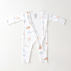 1pcs Engepapa新生儿竹制婴儿服装睡衣拉链婴儿柔软婴儿连裤服装连裤定制标志 - Product Image 4