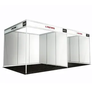 Reusable Aluminum Profiles Trade Show Equipment Shell Scheme Booth Exhibition Display Modular Screens For International Fair