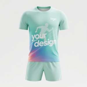 Conjunto Deportivo Personalizado al por Mayor, Ropa Deportiva para Gimnasio, Conjunto de Camiseta y Pantalones Cortos Estampados Unisex para Verano - Product Image 2