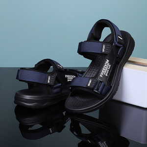 OLICOM Sandales de sport pour hommes avec logo personnalisé, chaussures de plage, nouvelles sandales d'été plates, légères et respirantes pour la marche en plein air - Product Image 3