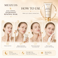 Masker Perawatan Wajah Semalaman Kojic Acid Kunyit Pencerah Kulit dengan Niacinamide Vitamin C Panthenol 75ml (OEM ODM Private Label)
