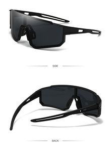 Gafas de Sol Deportivas Unisex Ligeras y Cómodas con Lente de Una Pieza, Montura Completa de PC, Protección UV400, Resistentes al Viento, para Ciclismo - Product Image 3