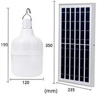 Haute luminosité ampoule solaire lumière led d'urgence portable d'urgence camping intérieur extérieur maison lampes solaires 100W 150W 200W