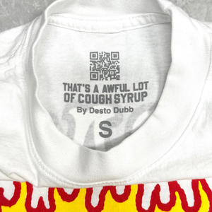 Camisetas Oversize Y2K de Streetwear para Hombre, 100% Algodón, Manga Corta, Alta Calidad, con la Frase 'THAT'S a AWFUL LOT COUGH SYRUP' - Product Image 4