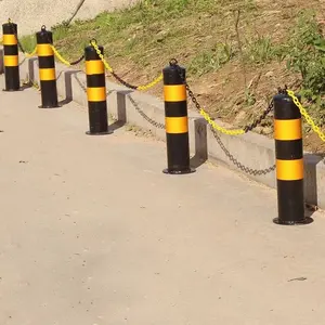 신뢰할 수있는 품질 쉬운 설치 직립 도로 고속도로 주차 극 도로 보안 기둥