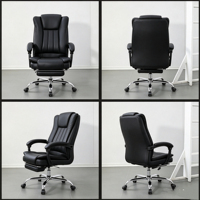 Chaise de bureau de luxe très vendue avec dossier flexible, design moderne, intérieur en cuir et fonctions de chaise d'ordinateur