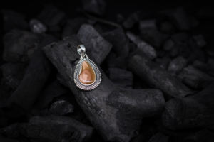 Collar de Plata de Ley 925 Hecho a Mano con Colgante de Jaspe Imperial, Joyería de Piedra Natural, Estilo Boho Chic, Regalo para Mujer - Product Image 3