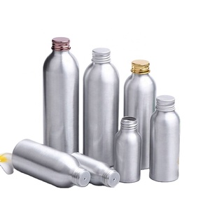 50-250ml Aluminum Bottle With Lid Cosmetic Refillable Bottles Silver Golden Lid Aluminum <b>Container</b> Travel Bottle - Product Image 6