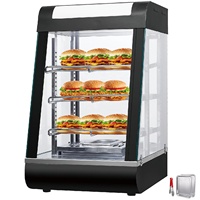 Équipement de restaurant, cuisine, vitrine chauffante pour aliments commerciaux, vitrine électrique à 3 niveaux pour pâtisserie, comptoir pour buffet, restaurant, hamburger, pizza