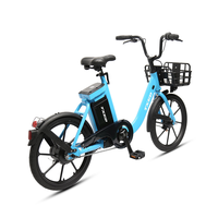 Vélo électrique de partage urbain TXED de haute qualité avec moteur arrière 36V/250W, cadre en alliage de 24 pouces, idéal pour les trajets urbains puissants