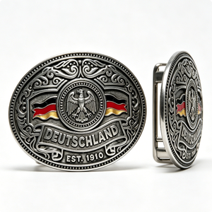 Hebilla de Cinturón de Aleación de Zinc con Emblema del Águila de Alemania, Plateada, Insignia Patriótica de Recuerdo 1910 - Product Image 2
