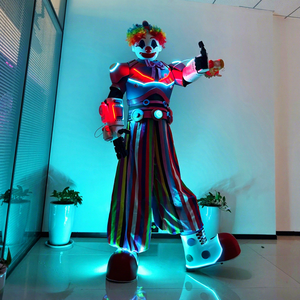 Disfraz de Robot de <span class=keywords><strong>payaso</strong></span> LED con zancos, <span class=keywords><strong>traje</strong></span> de rendimiento controlado inalámbrico, <span class=keywords><strong>traje</strong></span> luminoso con <span class=keywords><strong>traje</strong></span> de zancos de <span class=keywords><strong>payaso</strong></span> con burbuja - Product Image 1