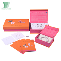 Juego de Cajas de Embalaje para Joyería Rígidas, Ecológicas y de Alta Gama, Personalizadas al por Mayor, con Forro de Esponja en Relieve y Cierre Magnético para Anillos