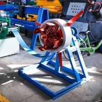 Machine de formage automatique de lames de porte à enroulement en mousse PU, équipement de contrôle PLC à écran tactile Delta