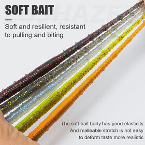 <span class=keywords><strong>BUBBA</strong></span> 8 pièces/sac Leurre souple de pêche 12cm, Appât souple flottant bicolore pour Carpe, Black-bass, Brochet, Luciole - Product Image 5